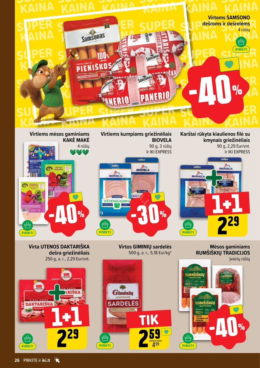 IKI SAVAITĖLĖ akcijų leidinys Nr. 25 puslapis 26