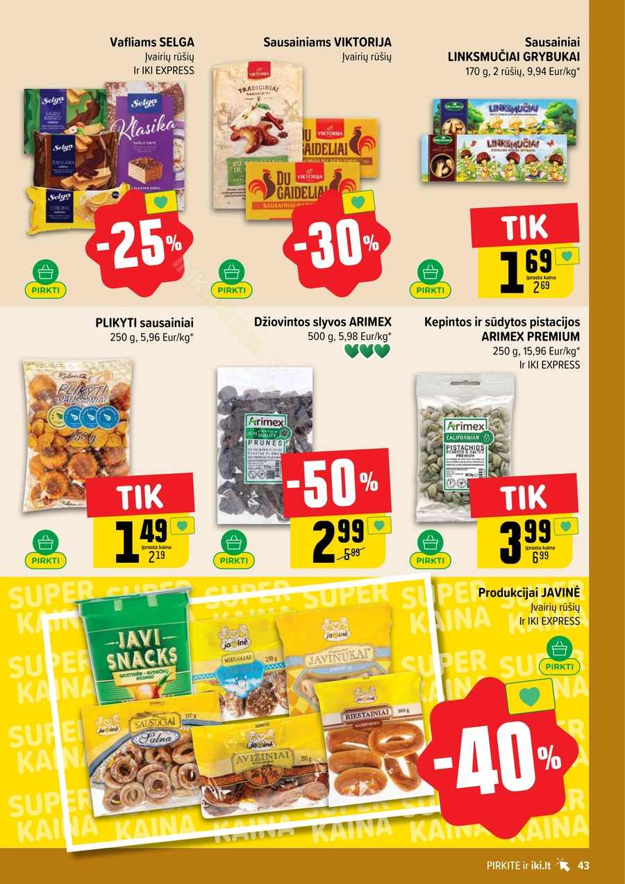 IKI SAVAITĖLĖ akcijų leidinys Nr. 25 puslapis 43