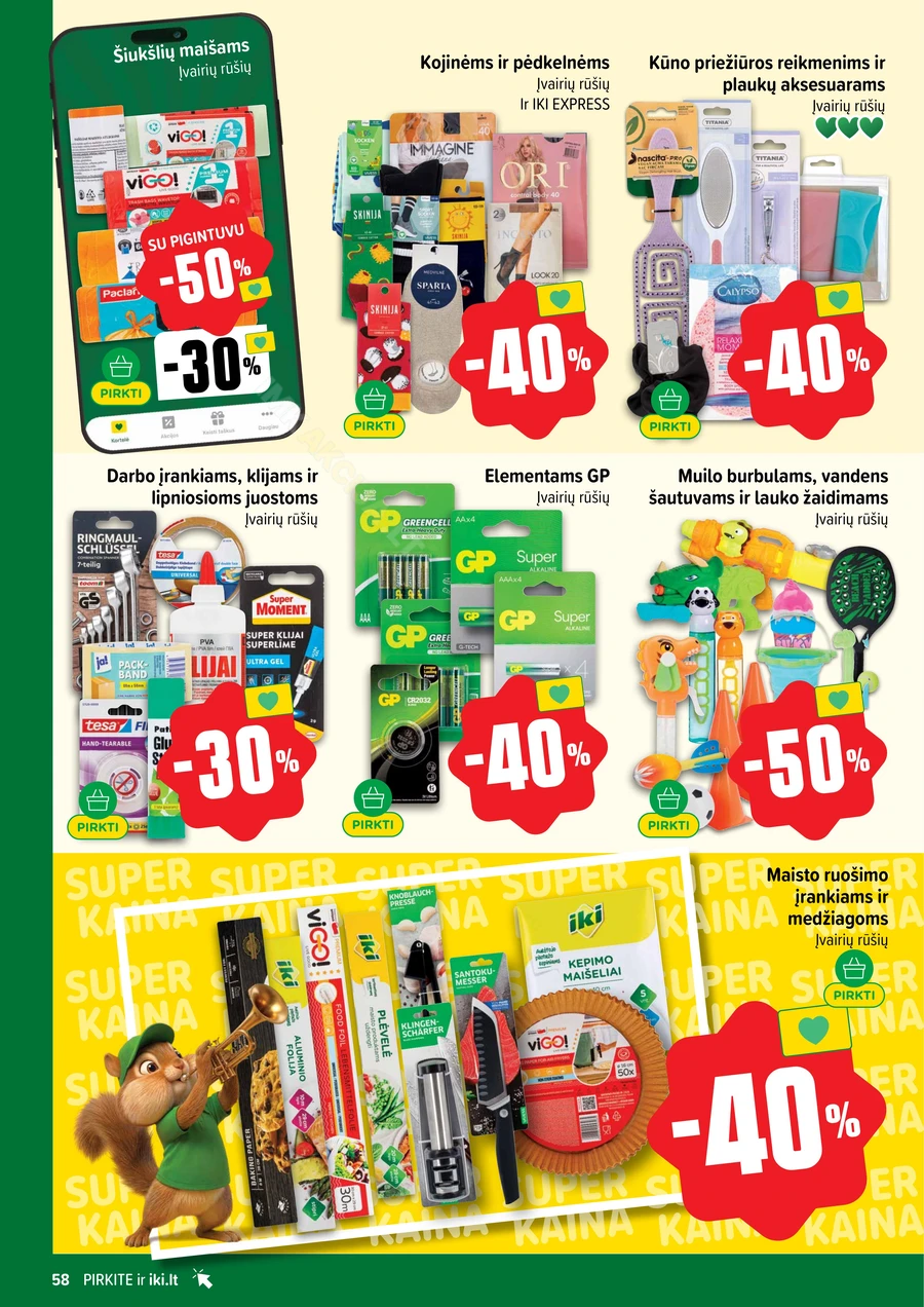 IKI SAVAITĖLĖ akcijų leidinys Nr. 28 puslapis 58