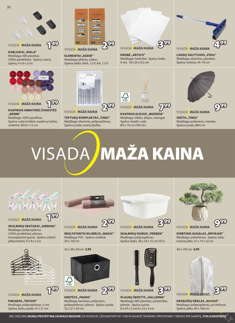 JYSK akcijų leidinys puslapis 20