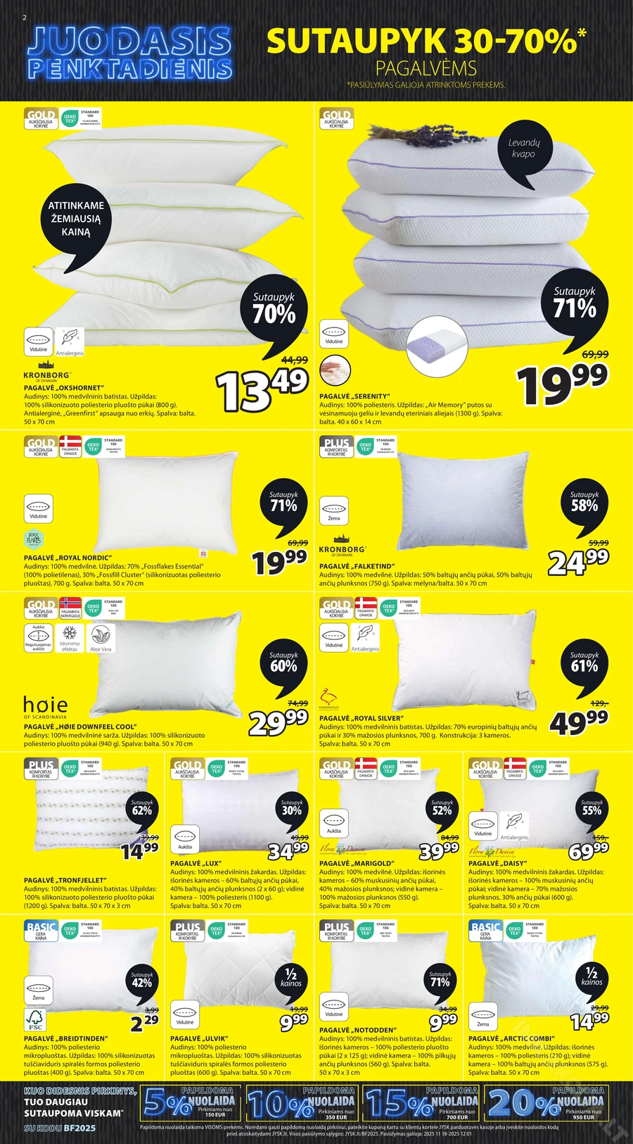 JYSK akcijų leidinys puslapis 2