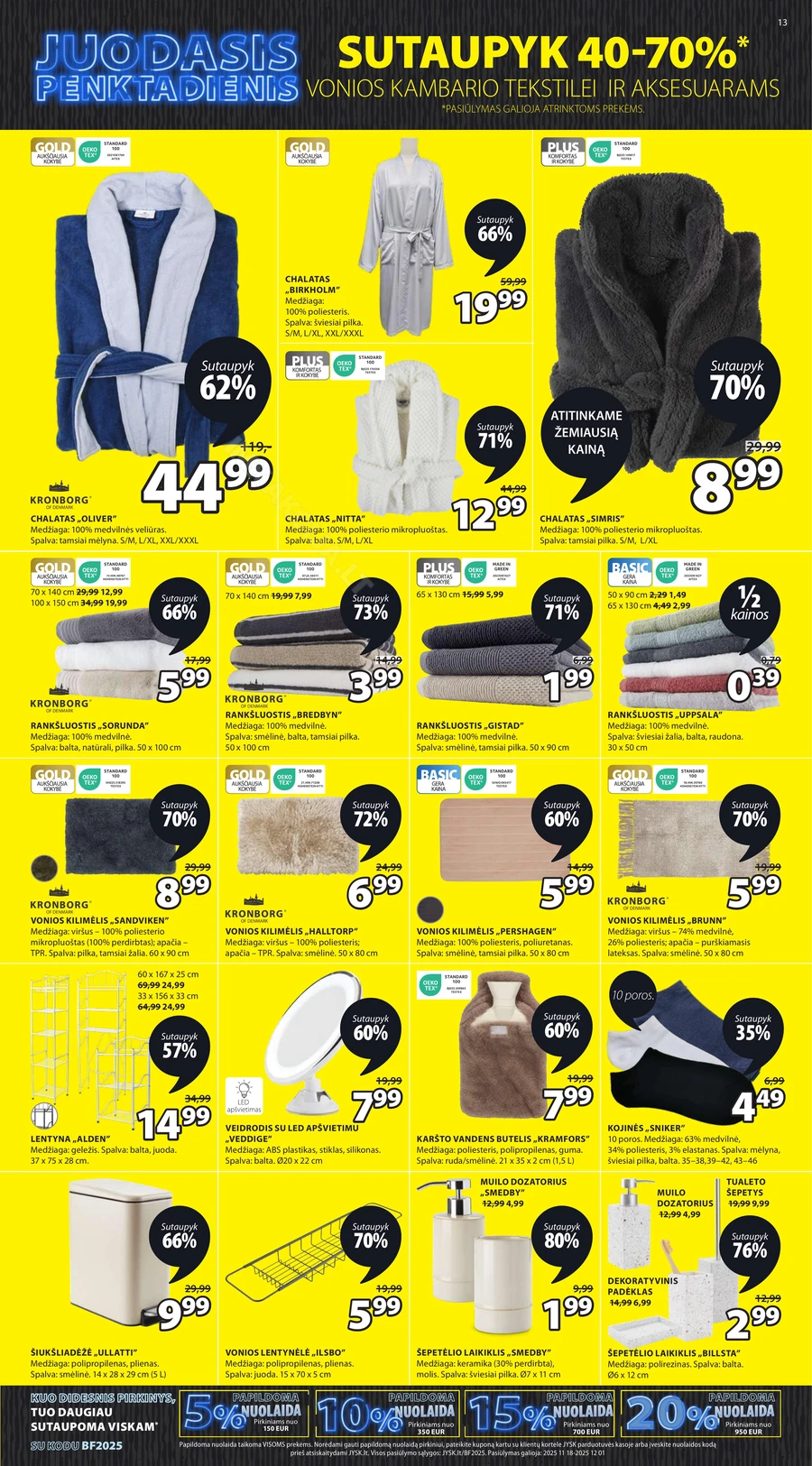 JYSK akcijų leidinys puslapis 13