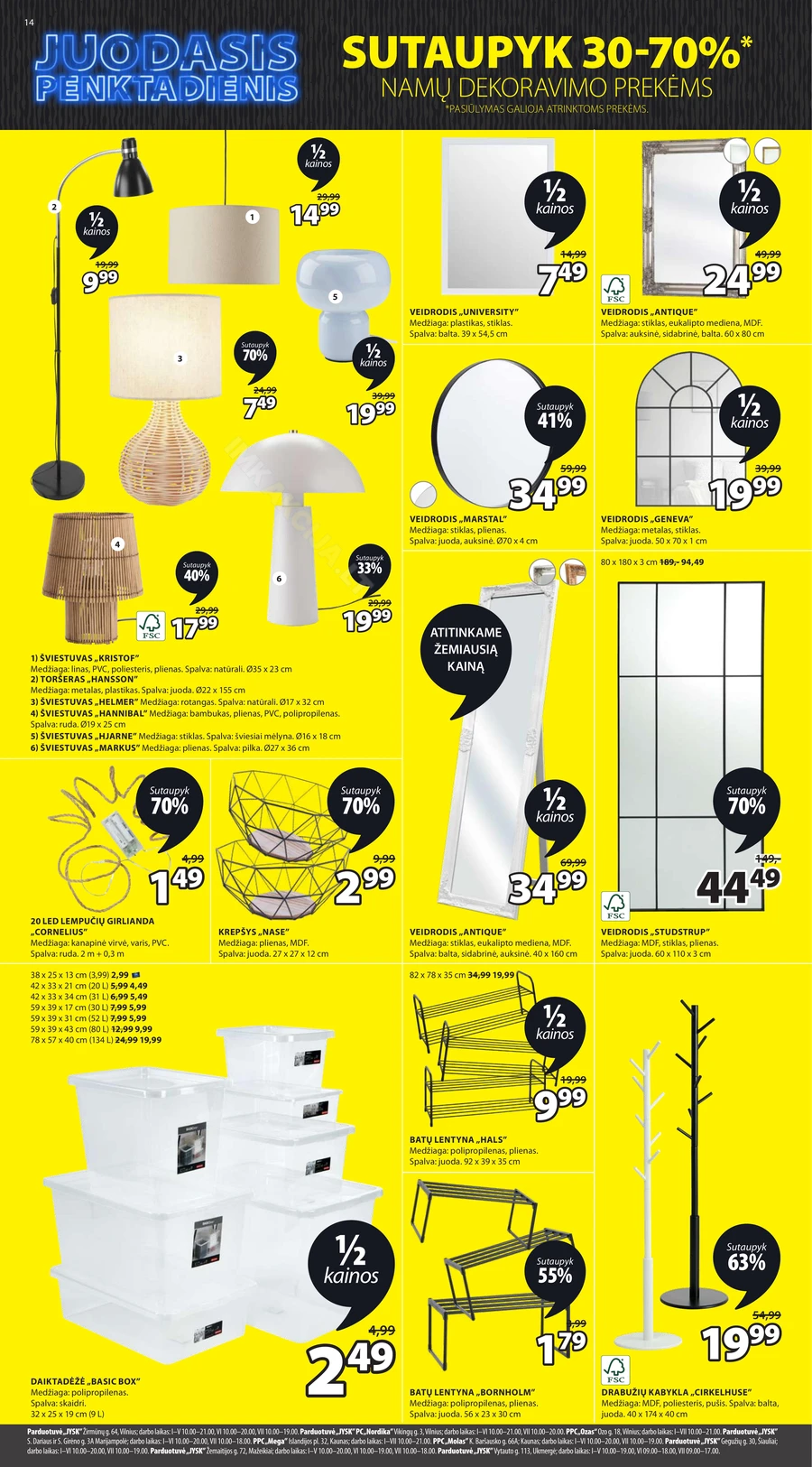 JYSK akcijų leidinys puslapis 14