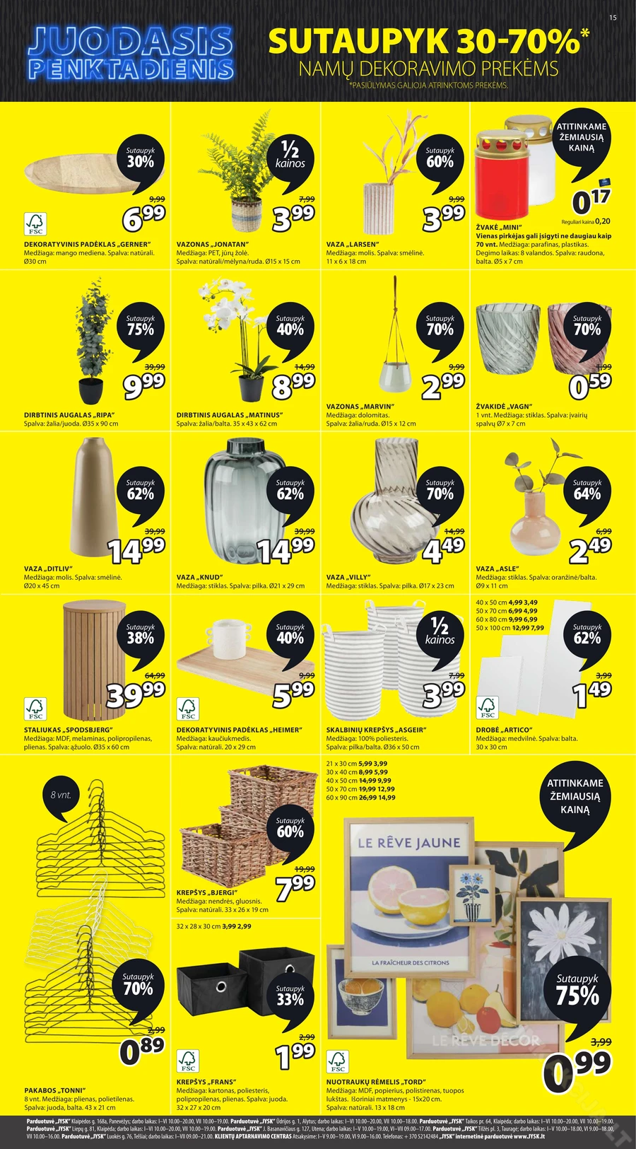 JYSK akcijų leidinys puslapis 15