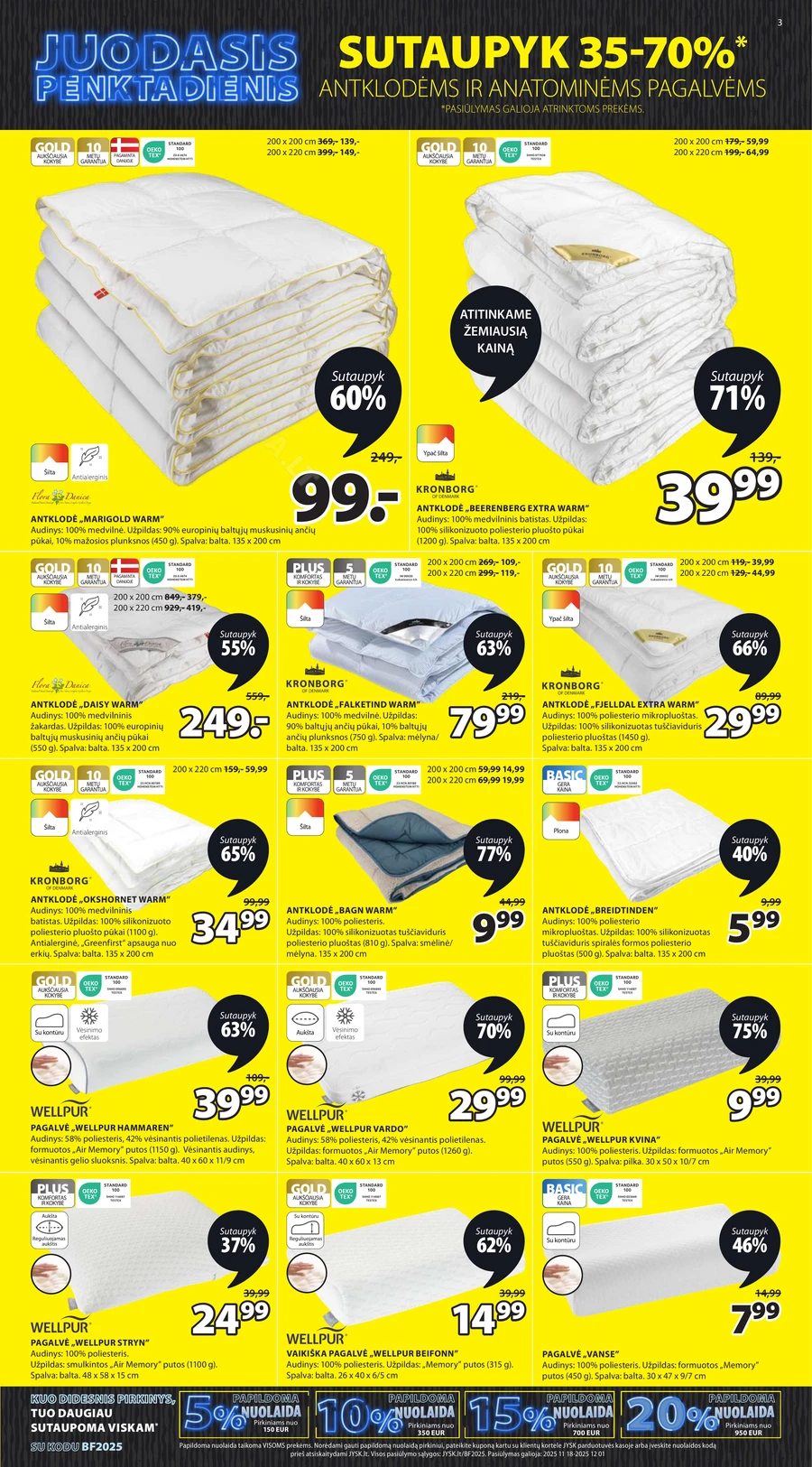 JYSK akcijų leidinys puslapis 3