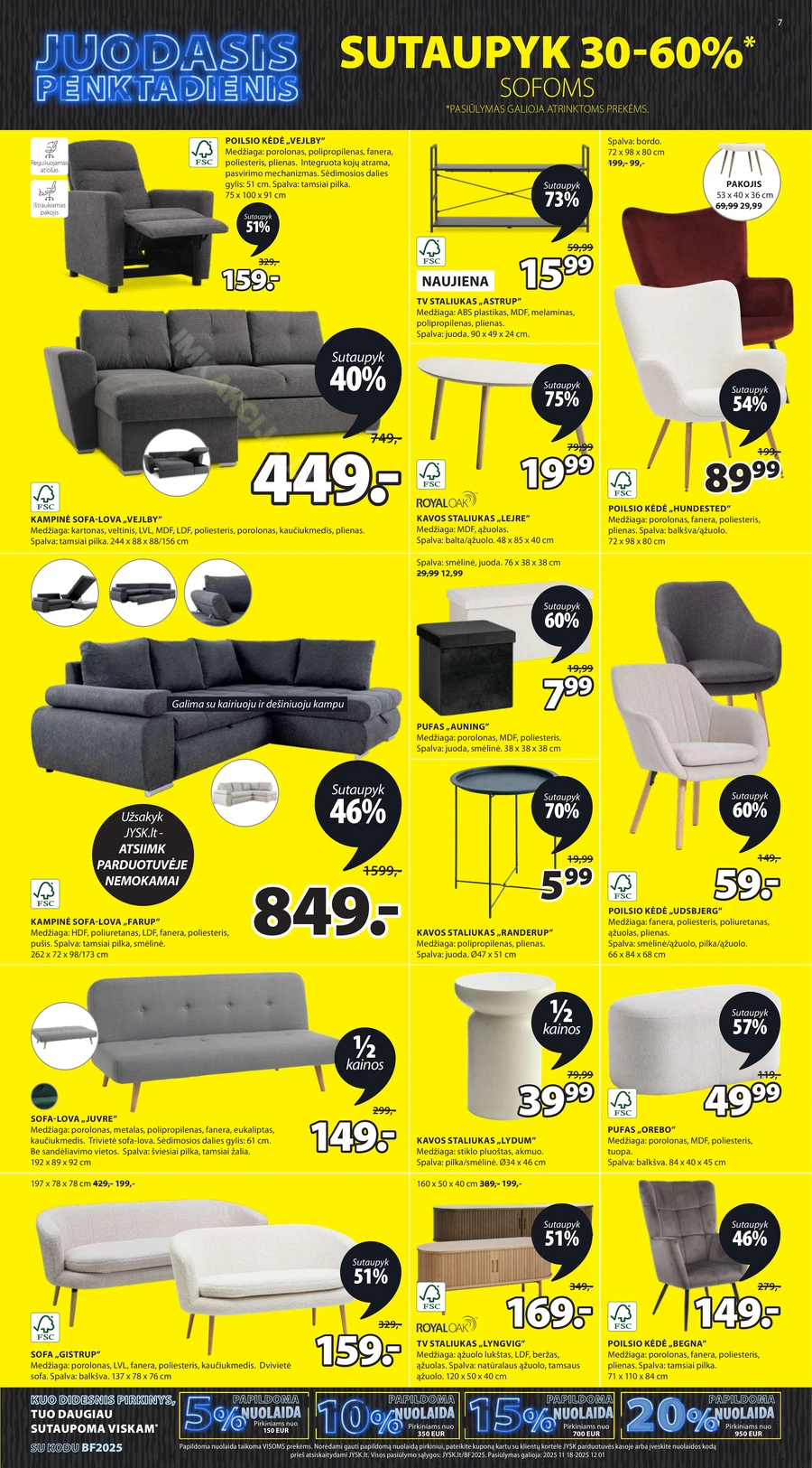 JYSK akcijų leidinys puslapis 7