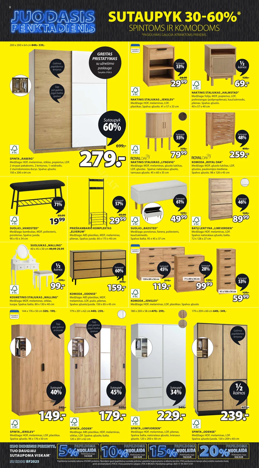 JYSK akcijų leidinys puslapis 8