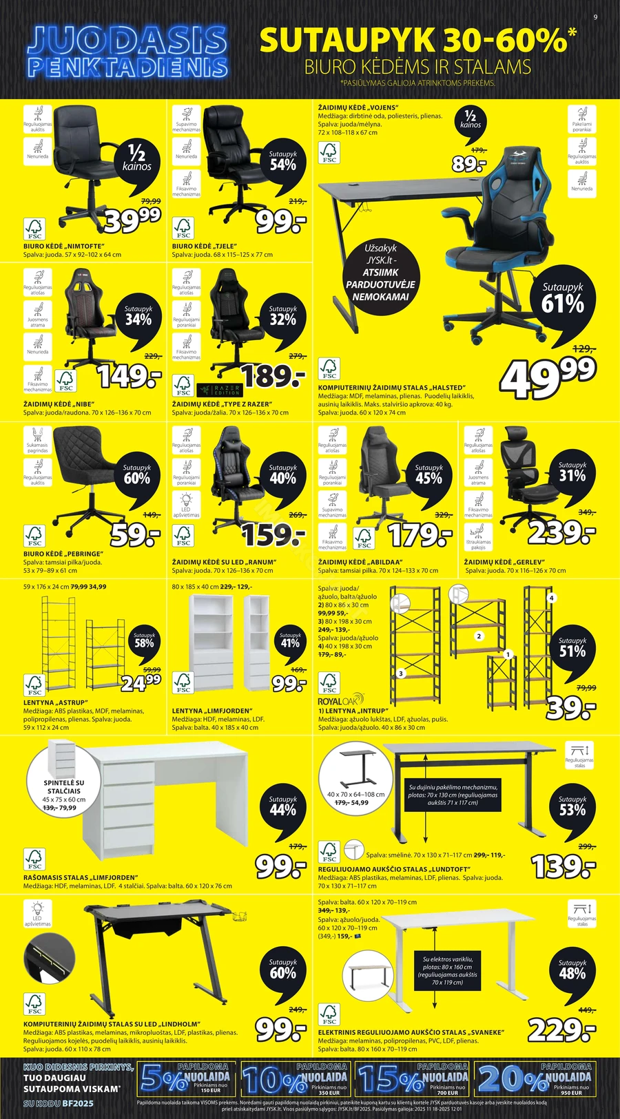 JYSK akcijų leidinys puslapis 9