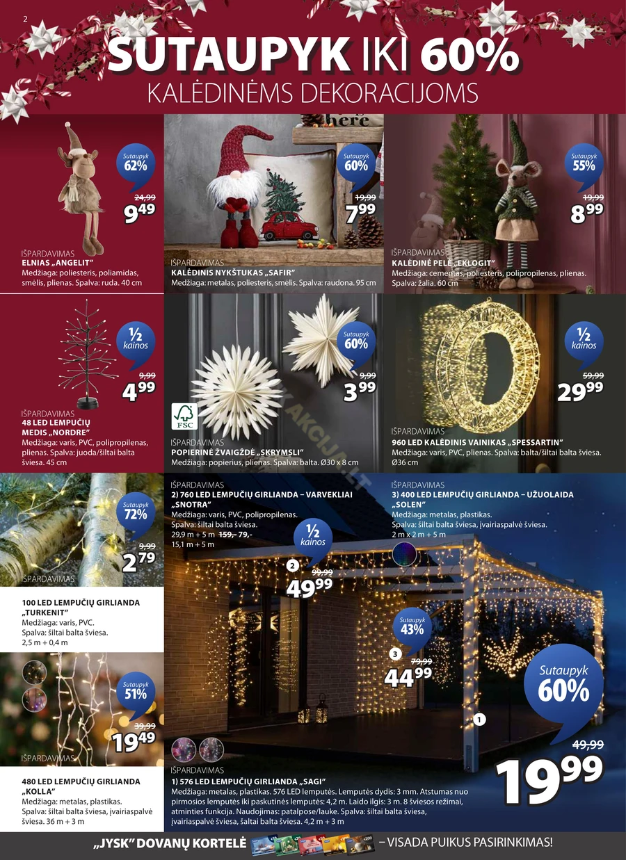 JYSK akcijų leidinys puslapis 2