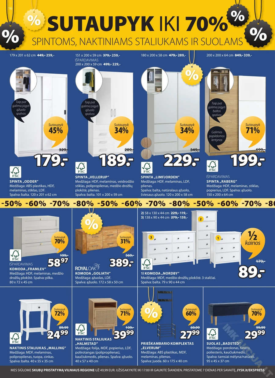 JYSK akcijų leidinys puslapis 16