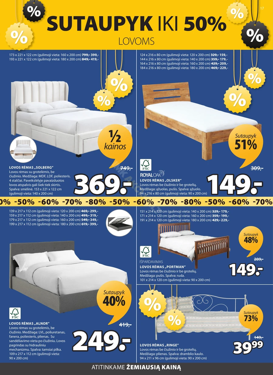 JYSK akcijų leidinys puslapis 17