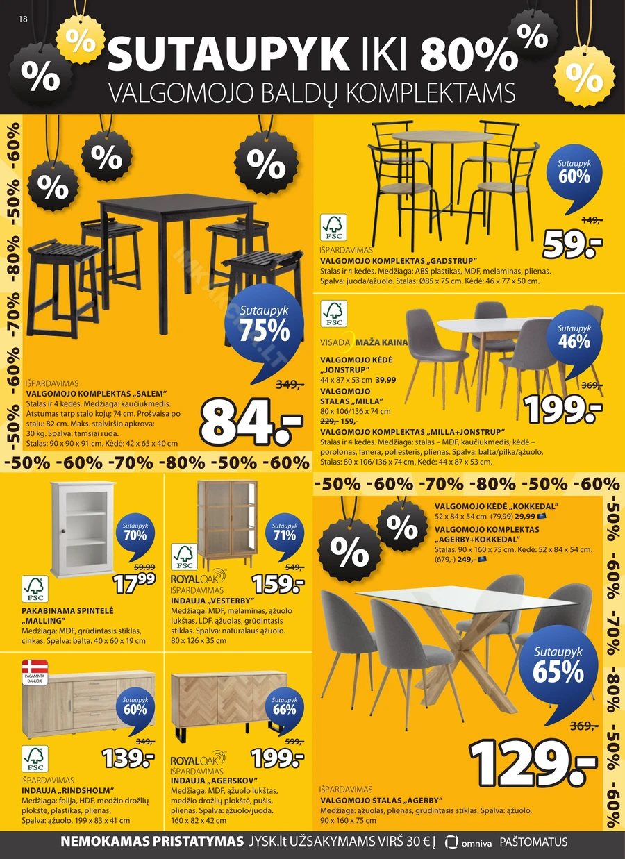 JYSK akcijų leidinys puslapis 18
