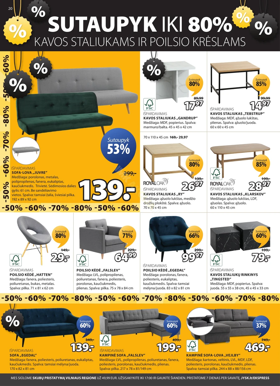 JYSK akcijų leidinys puslapis 20