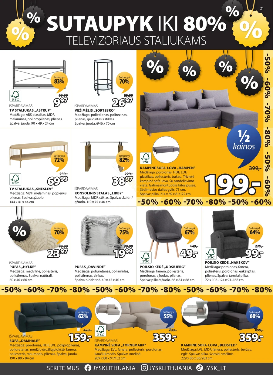 JYSK akcijų leidinys puslapis 21
