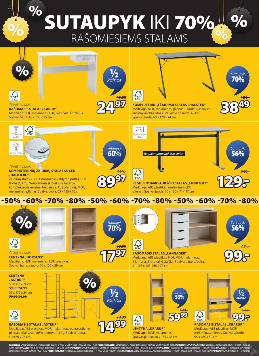 JYSK akcijų leidinys puslapis 22