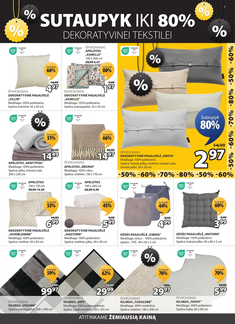 JYSK akcijų leidinys puslapis 7