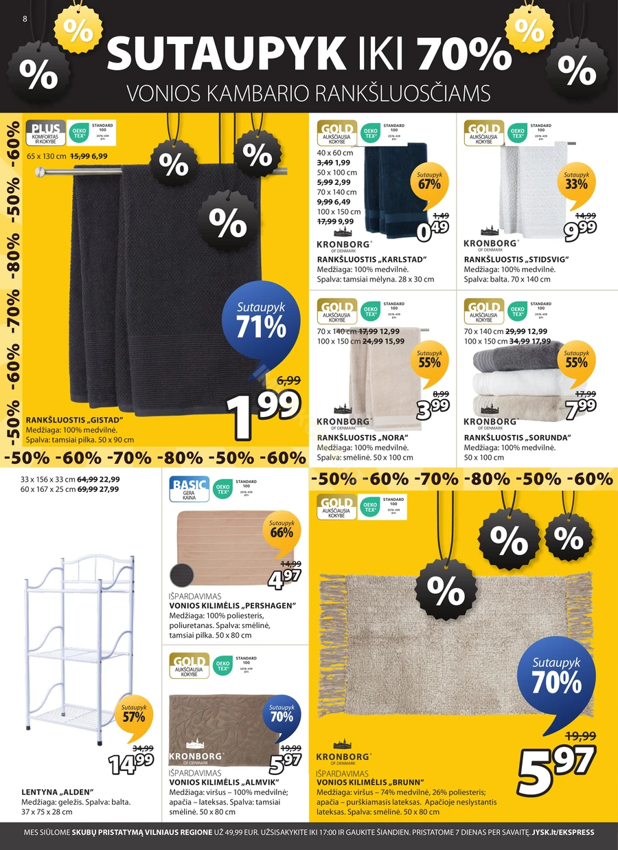 JYSK akcijų leidinys puslapis 8