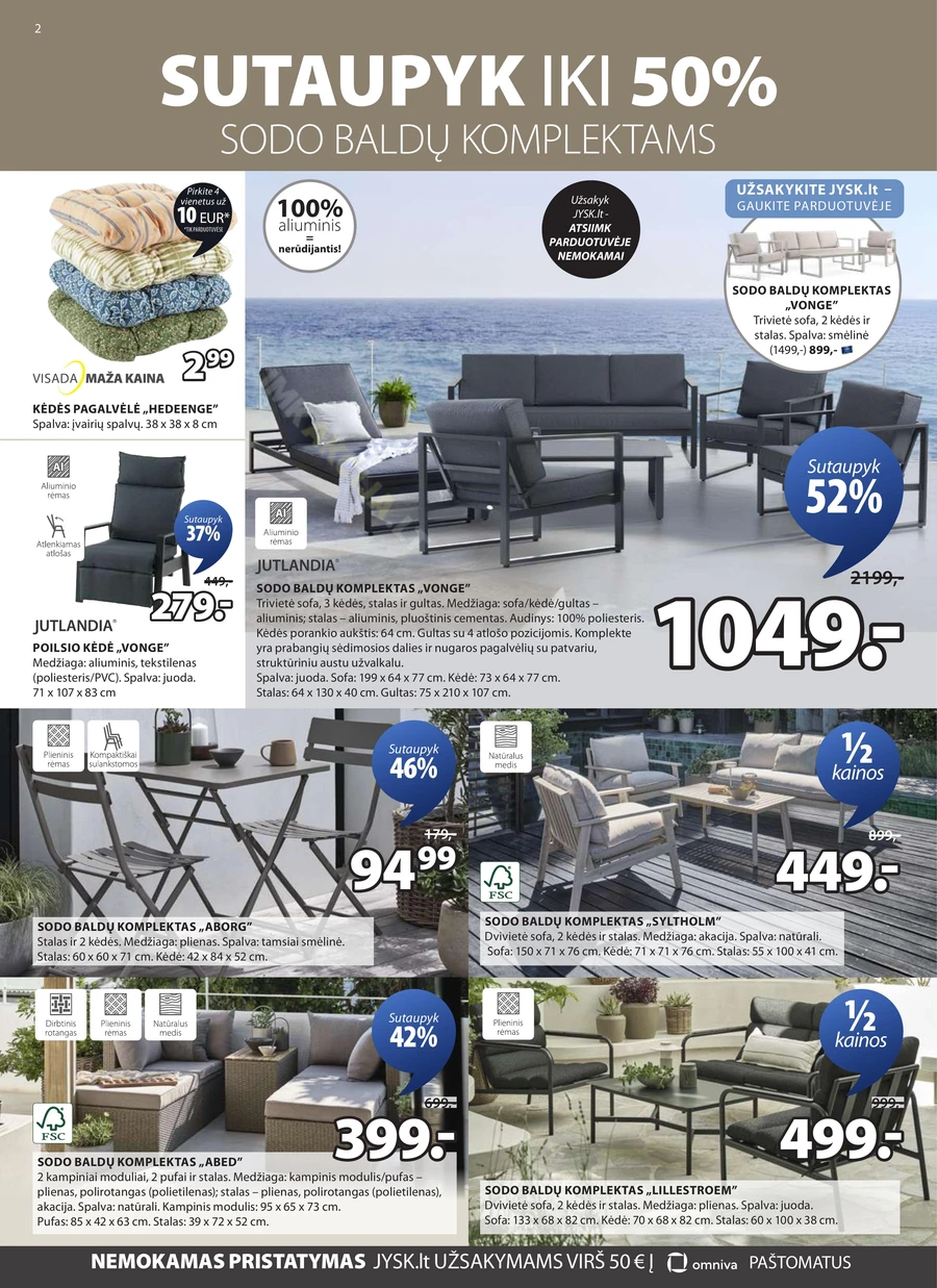 JYSK akcijų leidinys puslapis 2