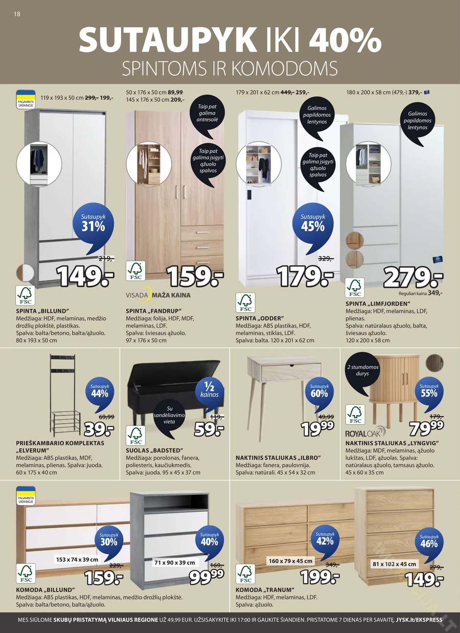 JYSK akcijų leidinys puslapis 18