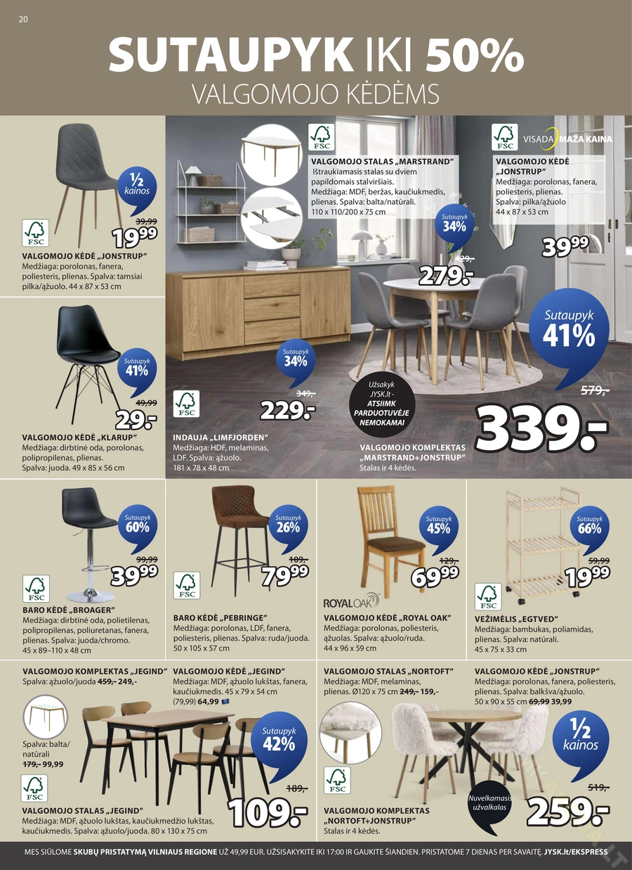 JYSK akcijų leidinys puslapis 20