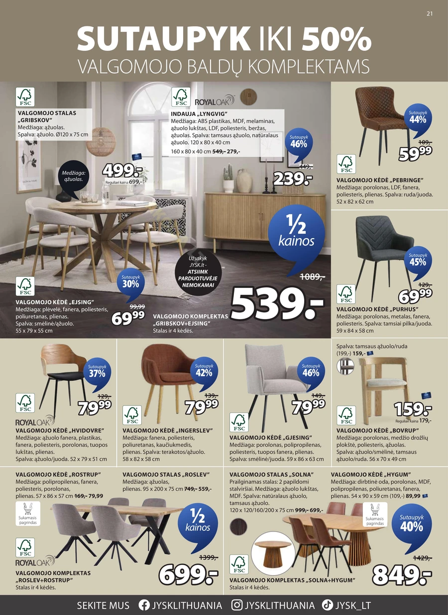 JYSK akcijų leidinys puslapis 21