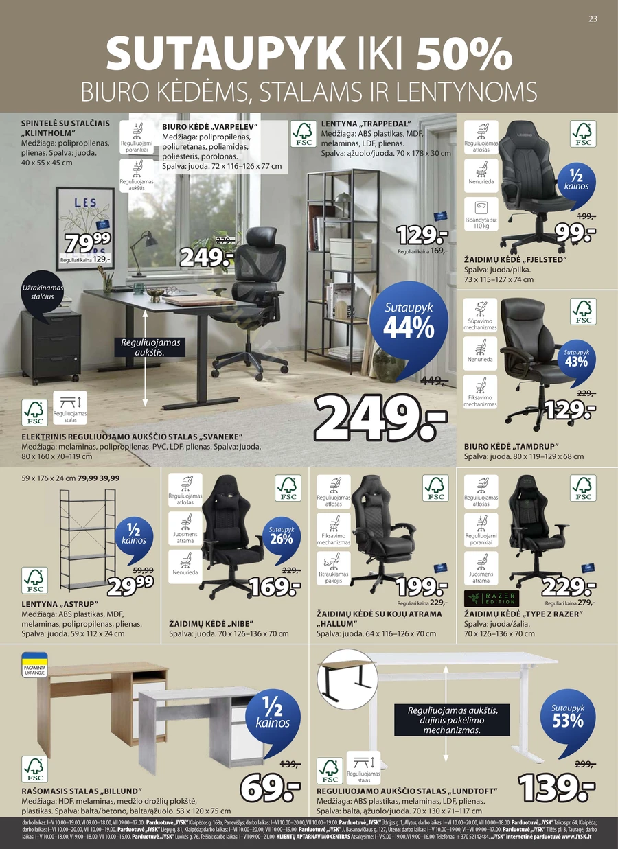 JYSK akcijų leidinys puslapis 23