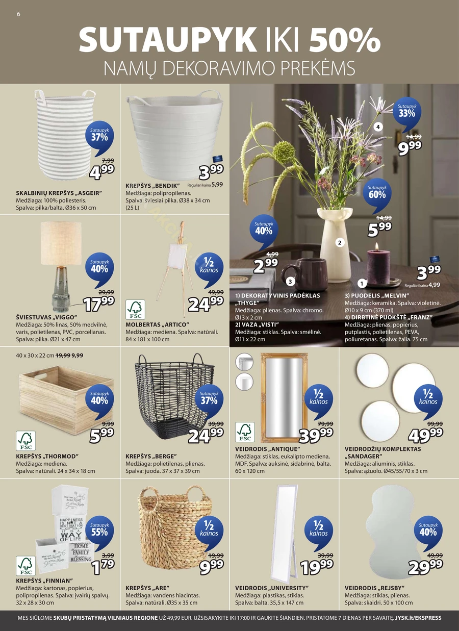 JYSK akcijų leidinys puslapis 6