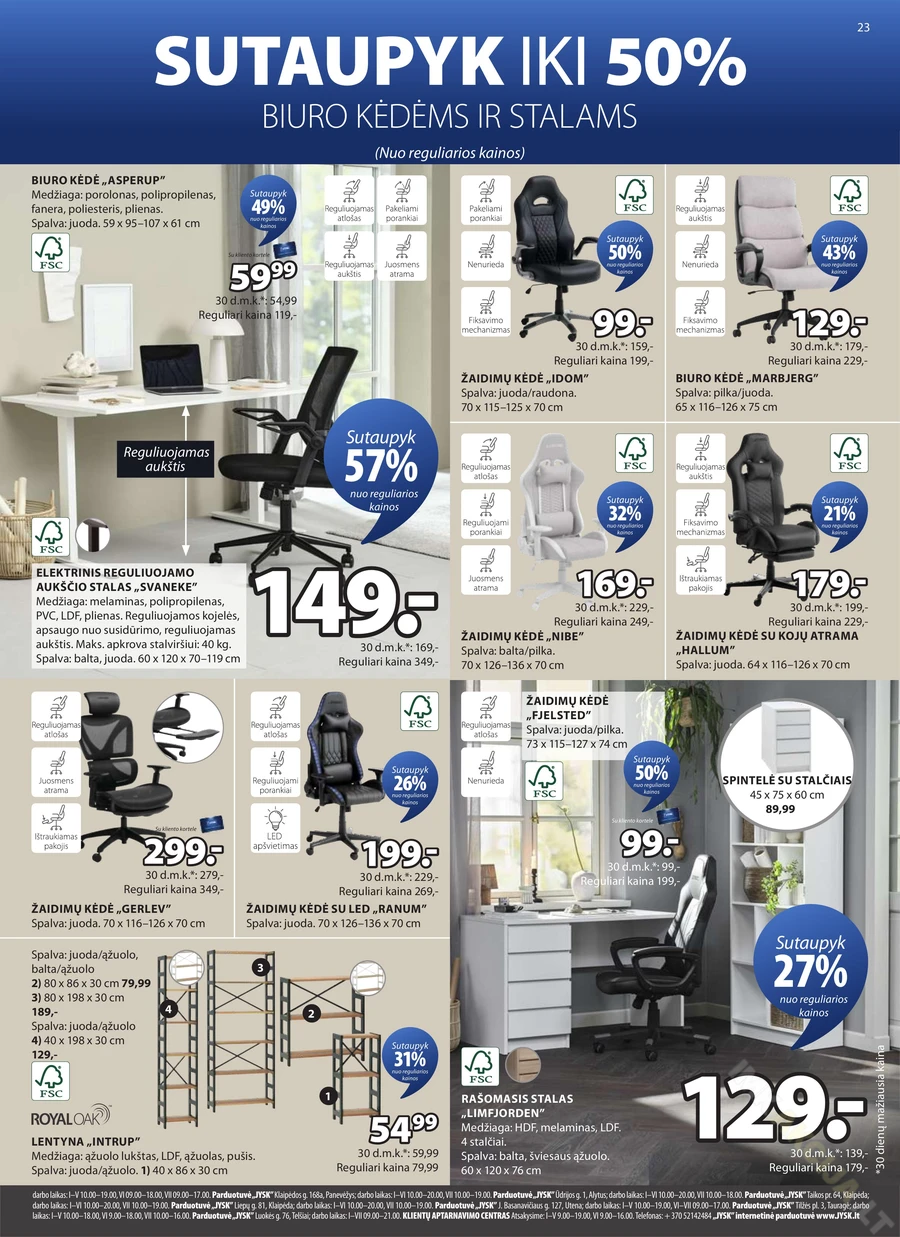 JYSK akcijų leidinys puslapis 23