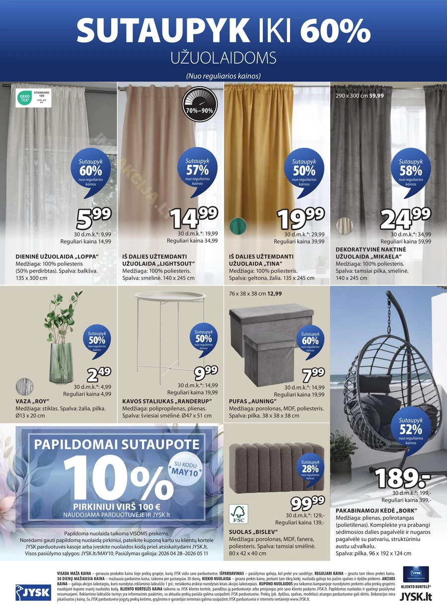 JYSK akcijų leidinys puslapis 24