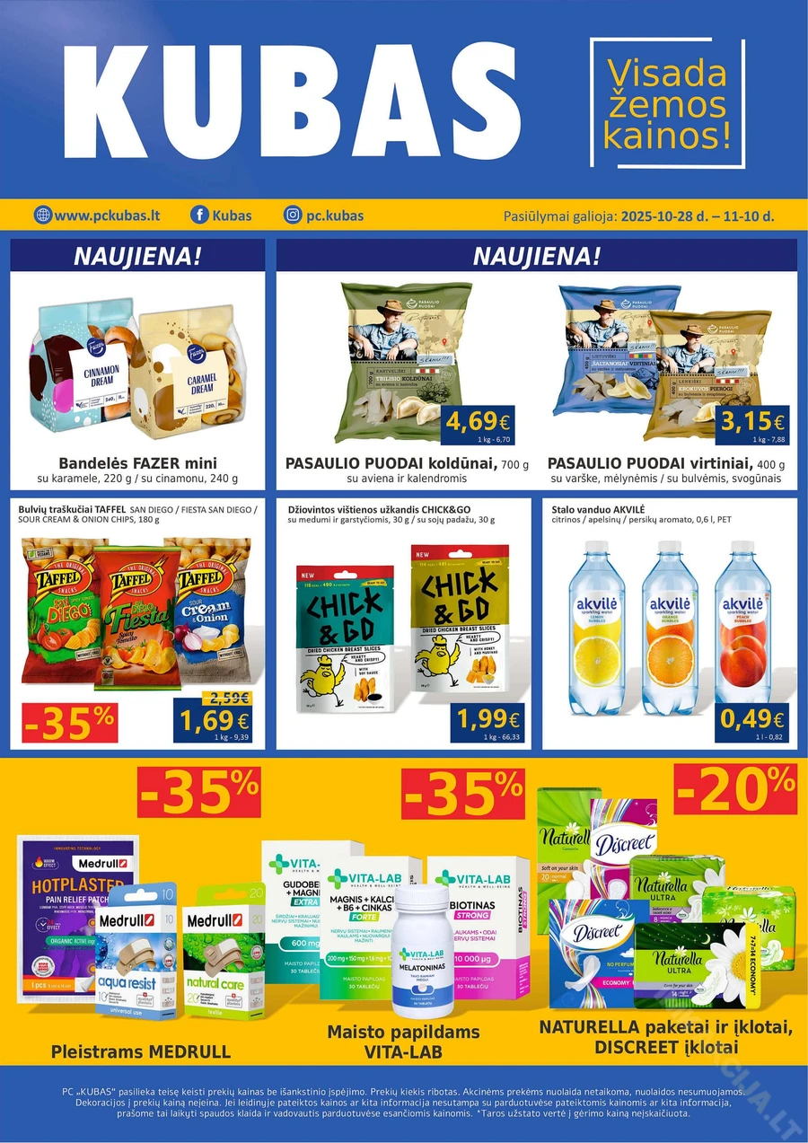 KUBAS akcijų leidinys puslapis 1