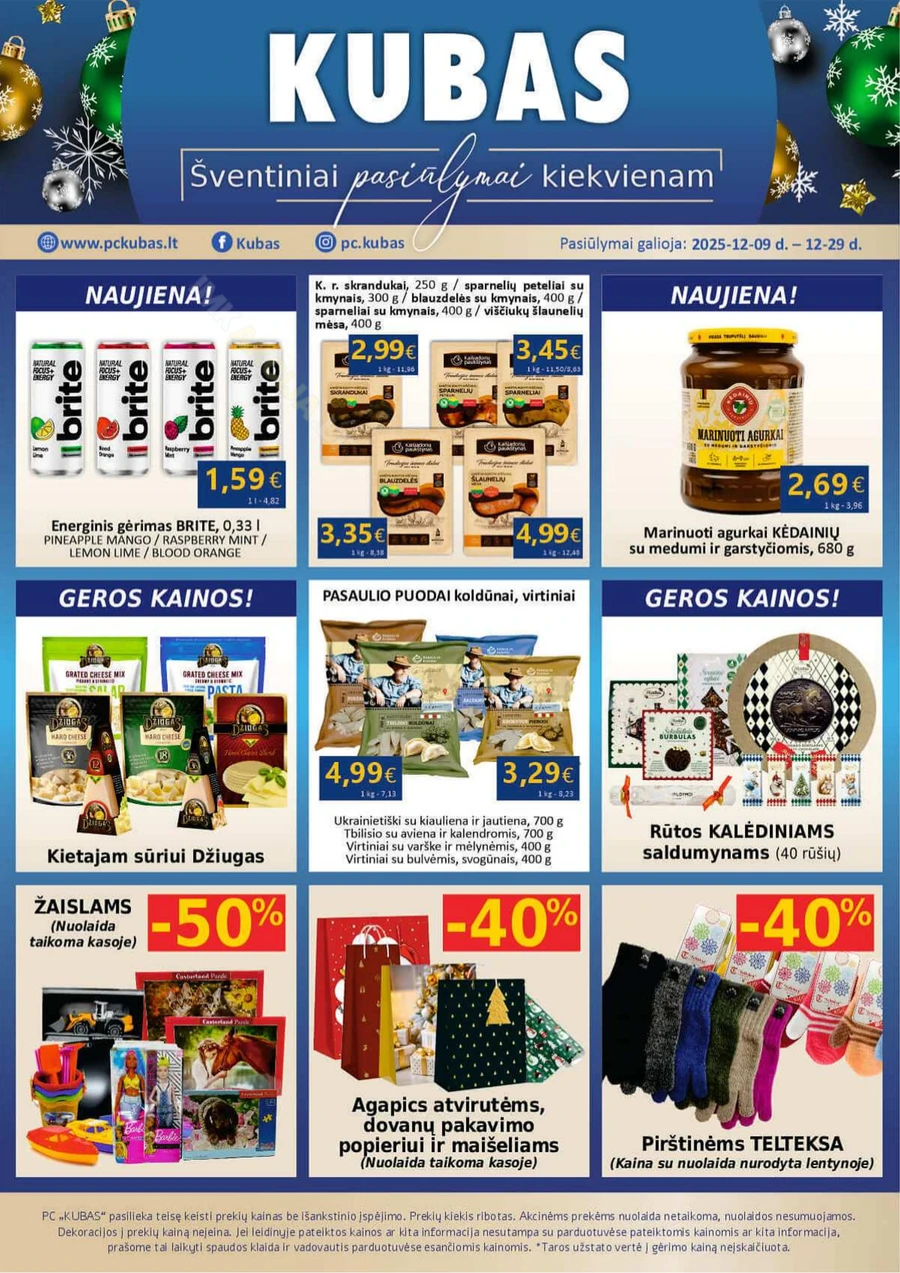 KUBAS akcijų leidinys puslapis 1
