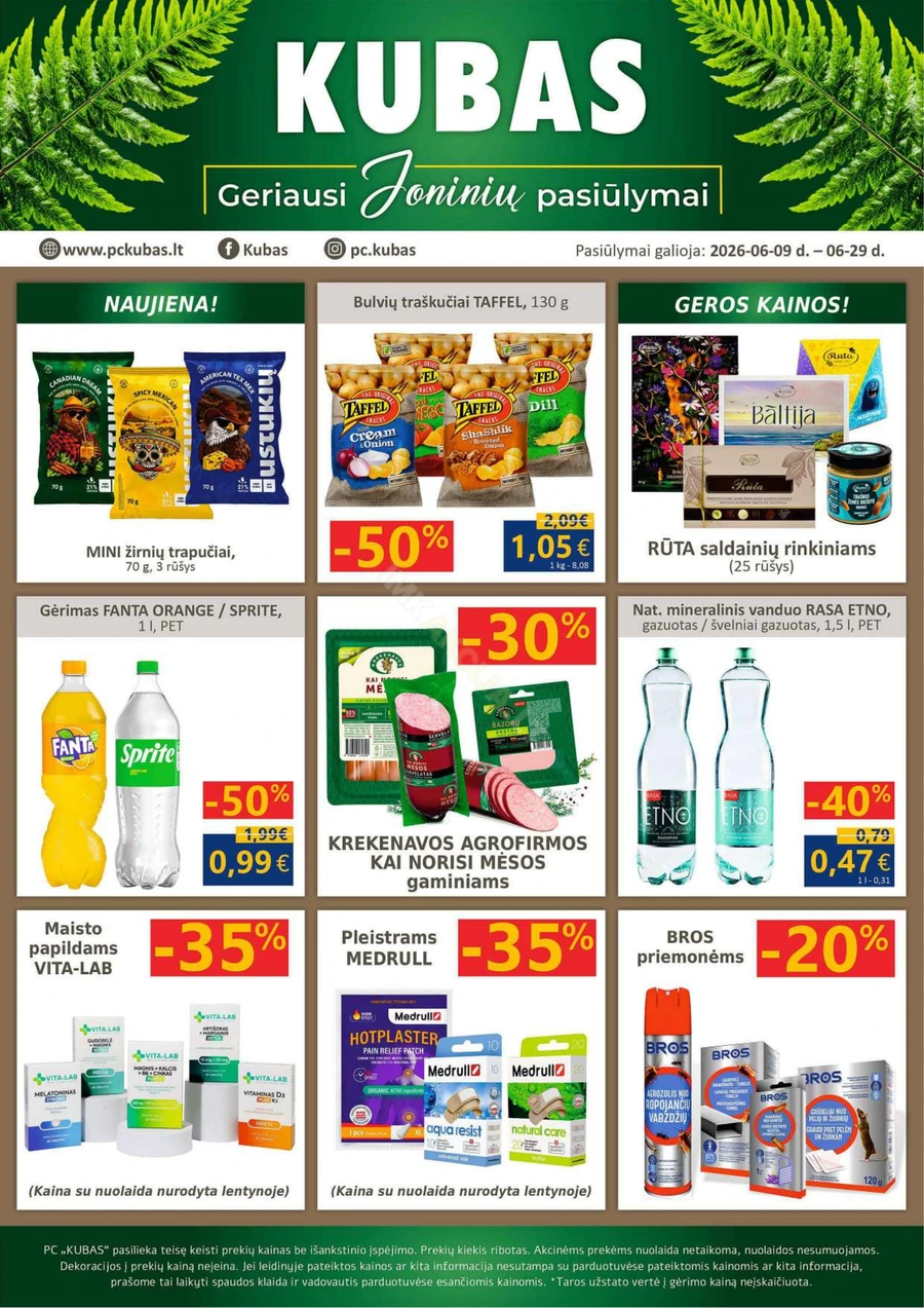KUBAS akcijų leidinys puslapis 1