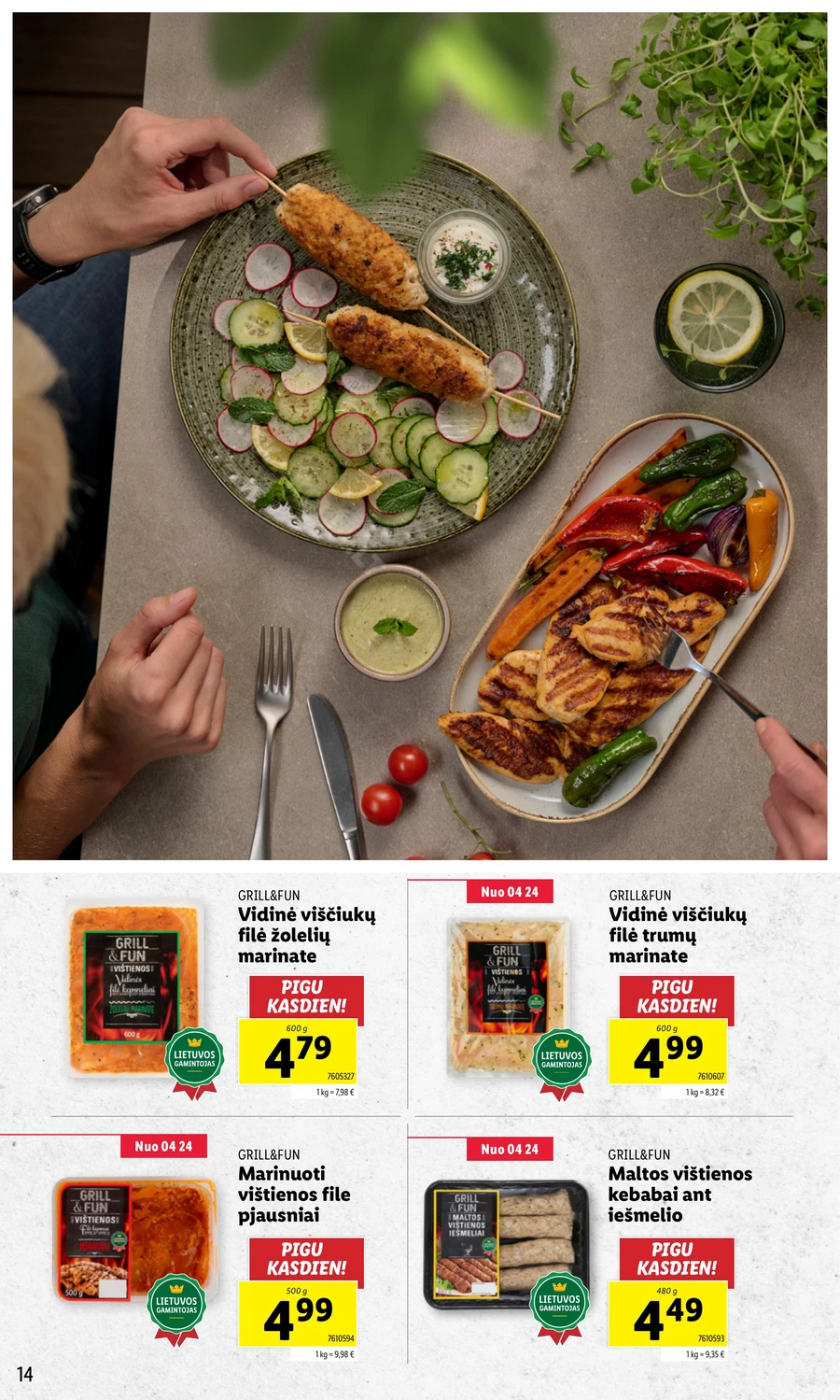 LIDL akcijų leidinys „Grill & Fun“ puslapis 14