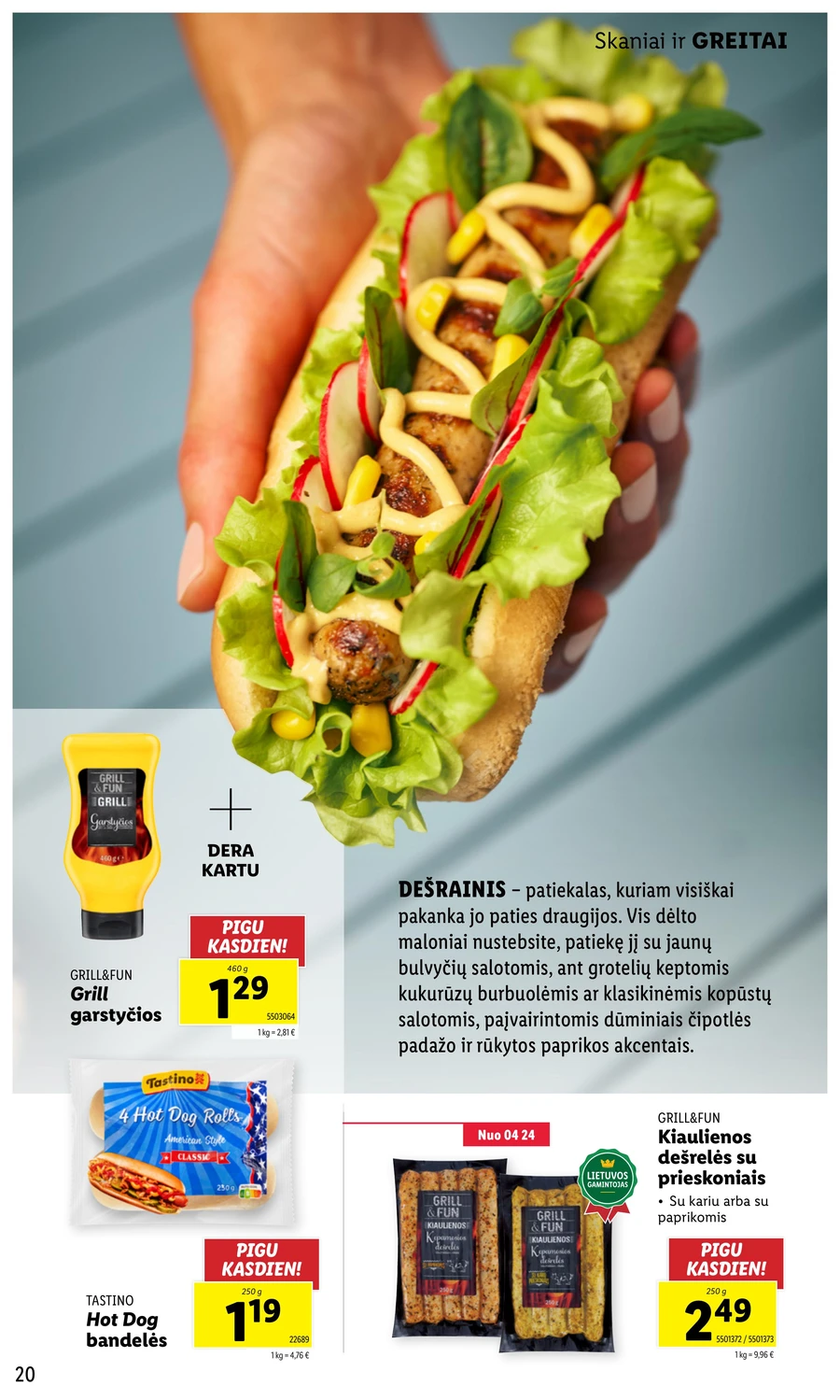 LIDL akcijų leidinys „Grill & Fun“ puslapis 20