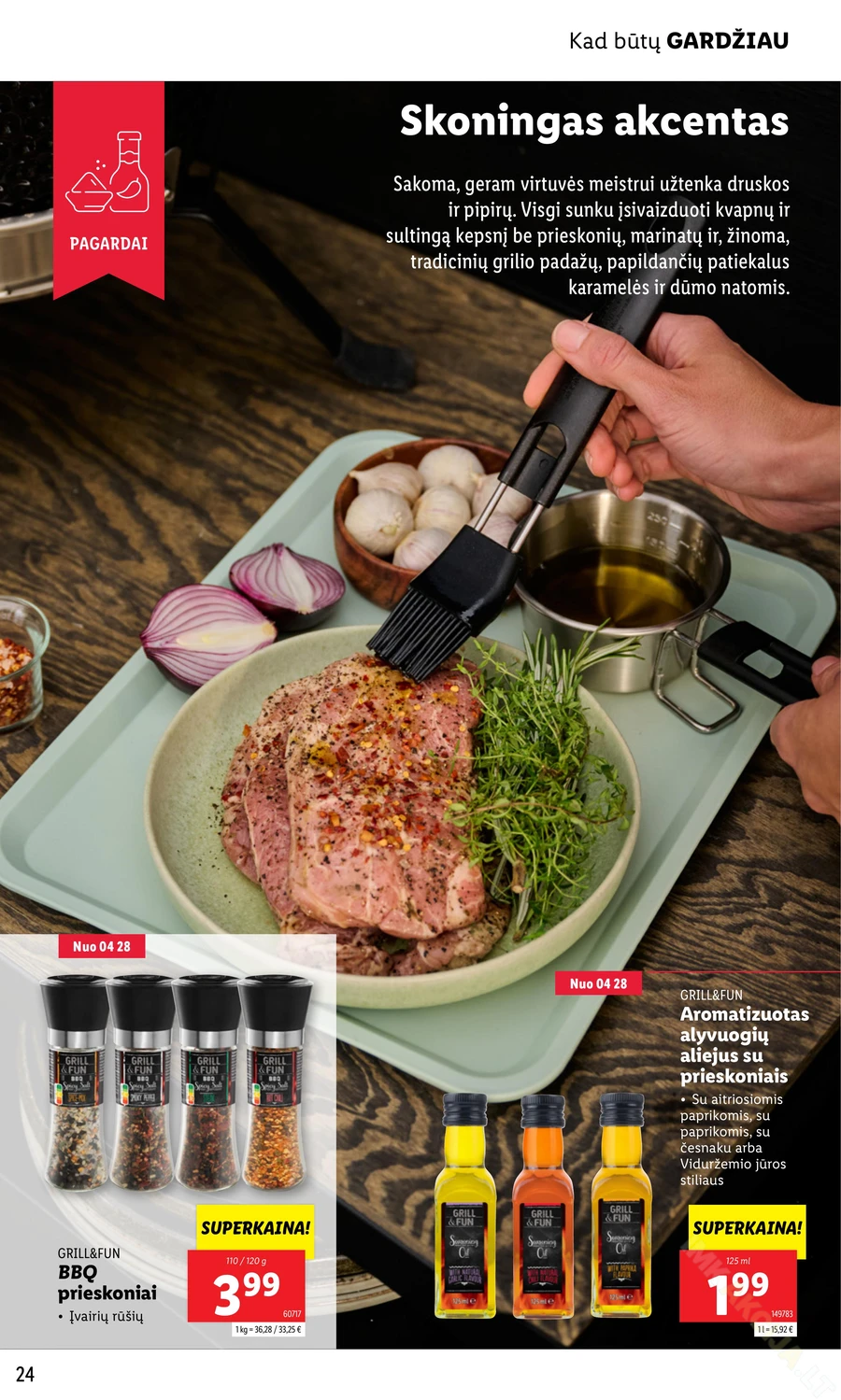 LIDL akcijų leidinys „Grill & Fun“ puslapis 24