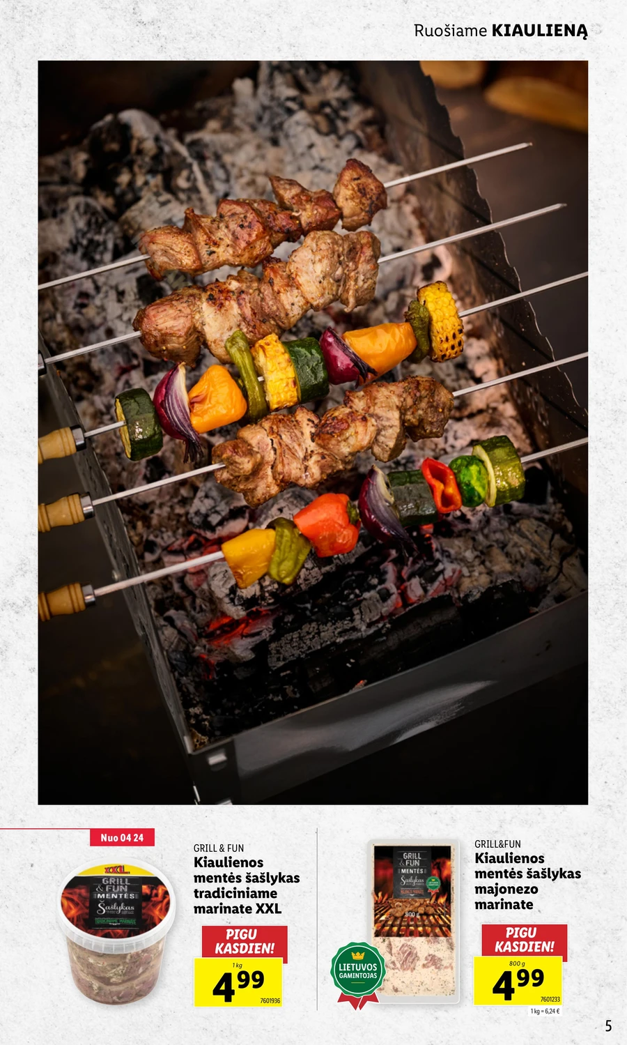 LIDL akcijų leidinys „Grill & Fun“ puslapis 5