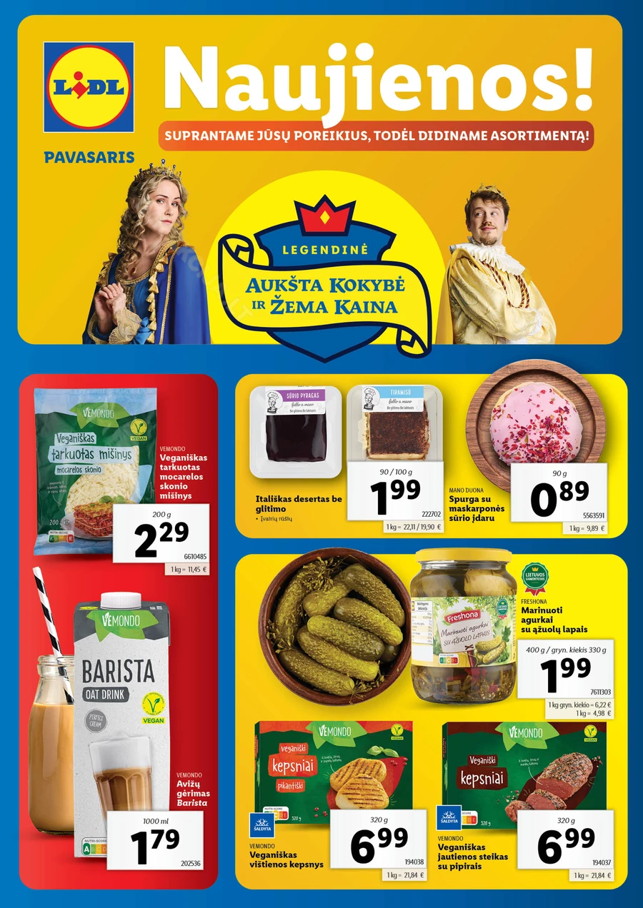 LIDL akcijų leidinys „Naujienos“ puslapis 1