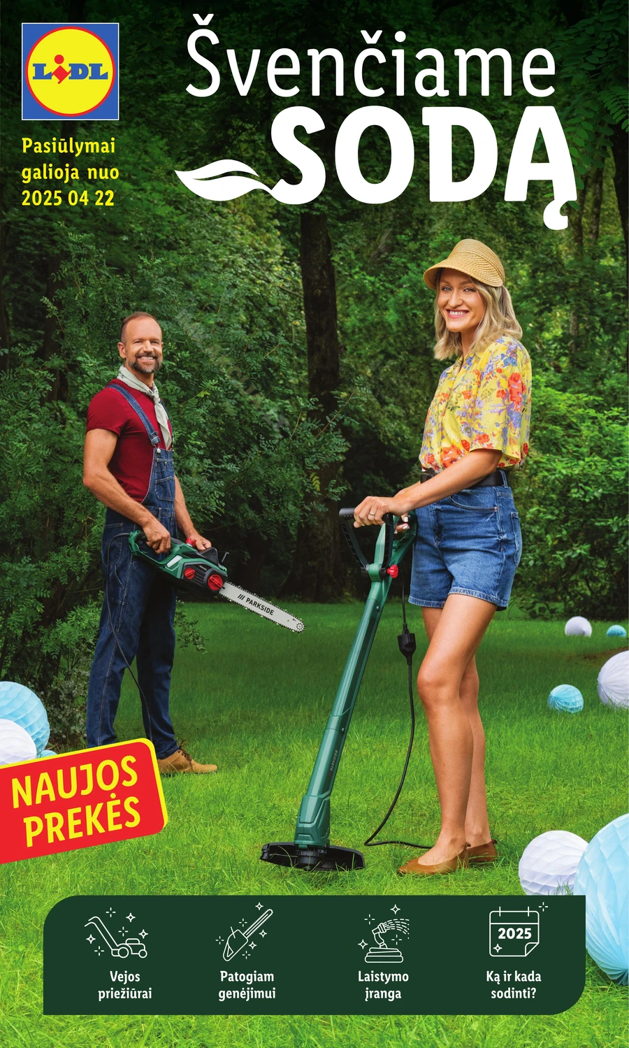 LIDL leidinys „Švenčiame sodą” puslapis 1