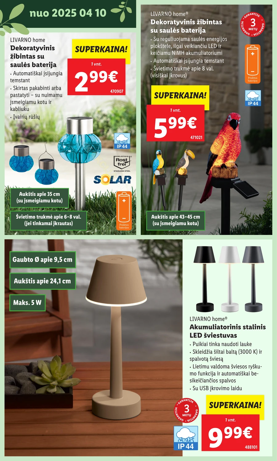 LIDL leidinys „Švenčiame sodą” puslapis 38