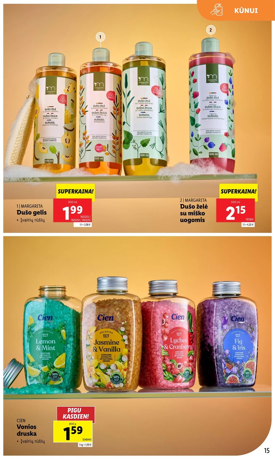 LIDL akcijų leidinys „Grožio festivalis“ puslapis 15
