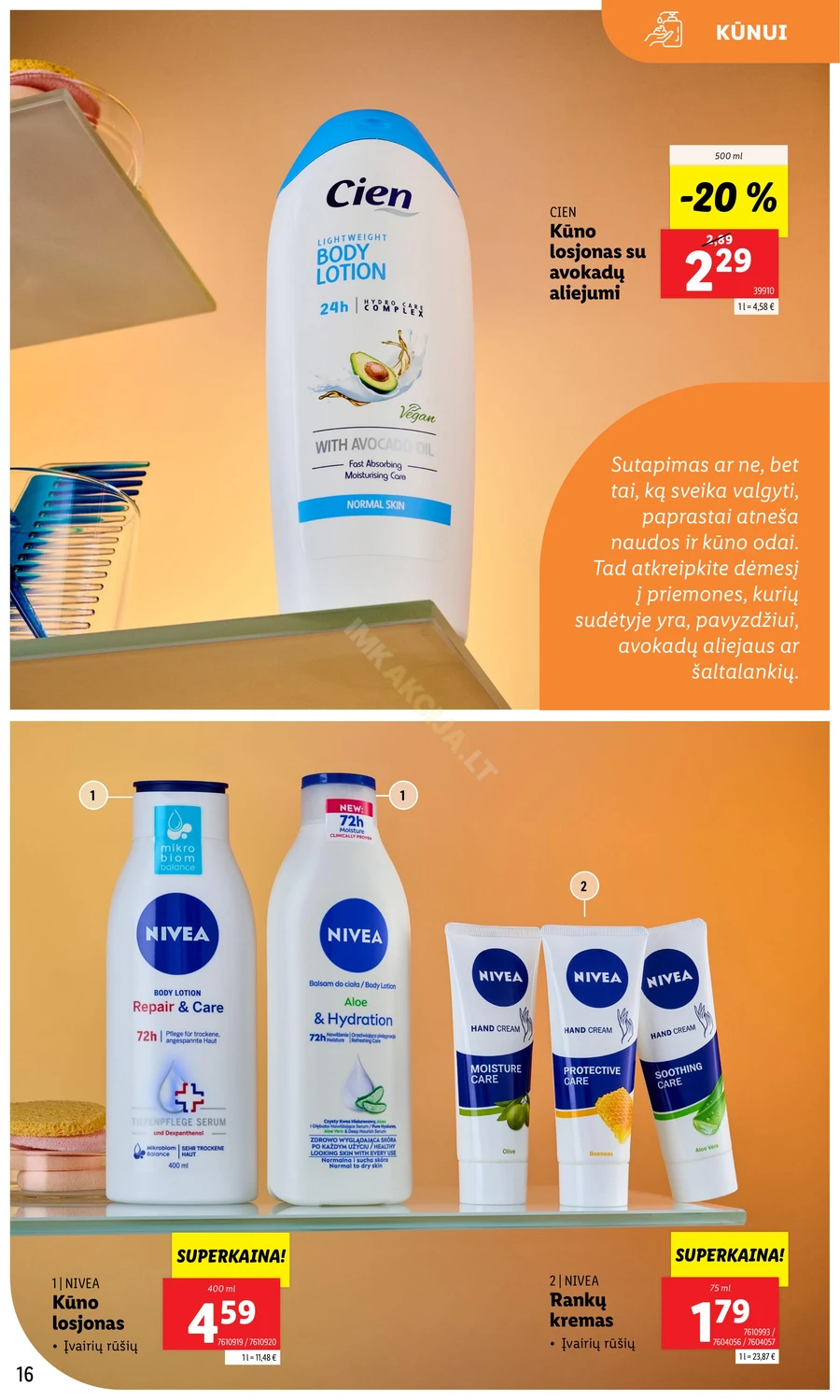 LIDL akcijų leidinys „Grožio festivalis“ puslapis 16