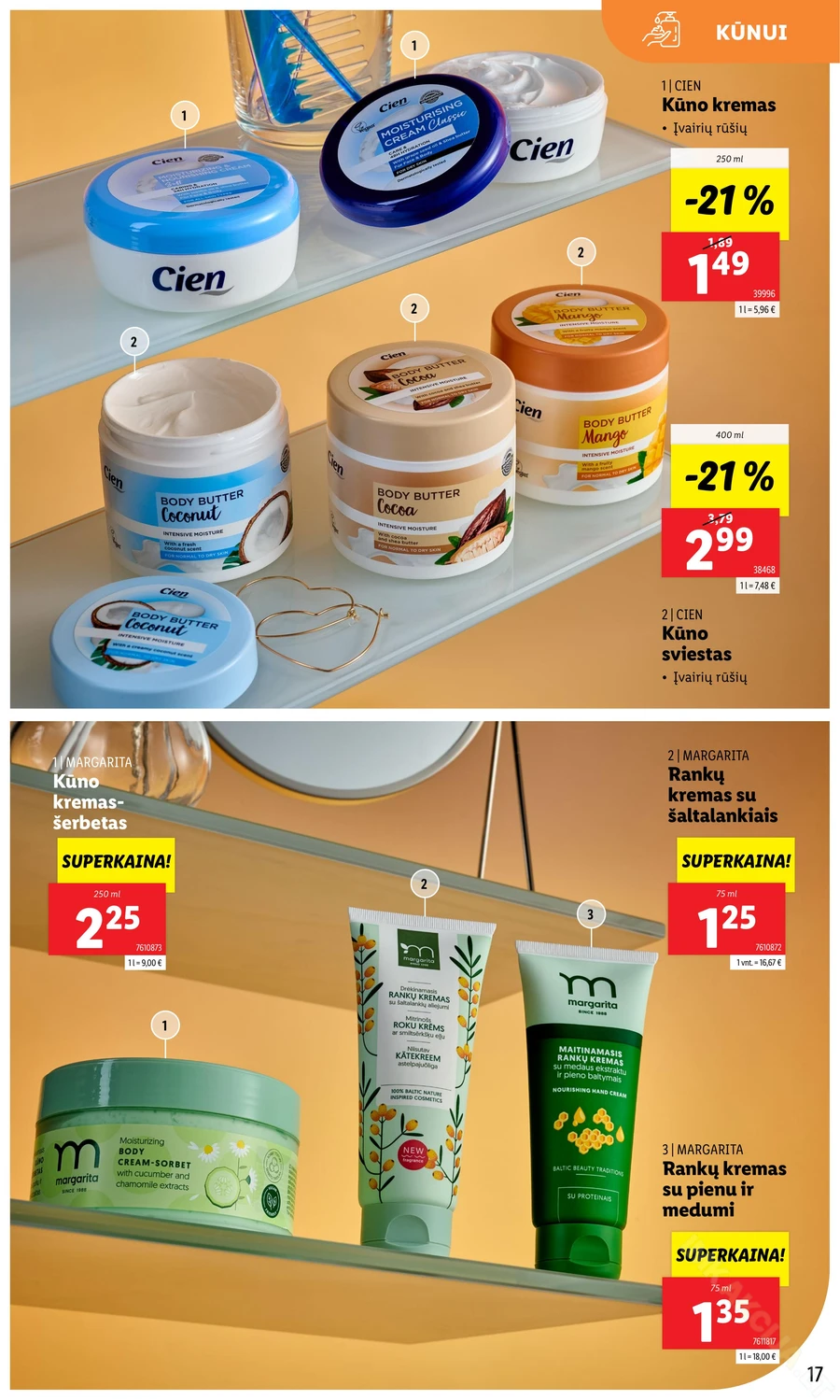 LIDL akcijų leidinys „Grožio festivalis“ puslapis 17