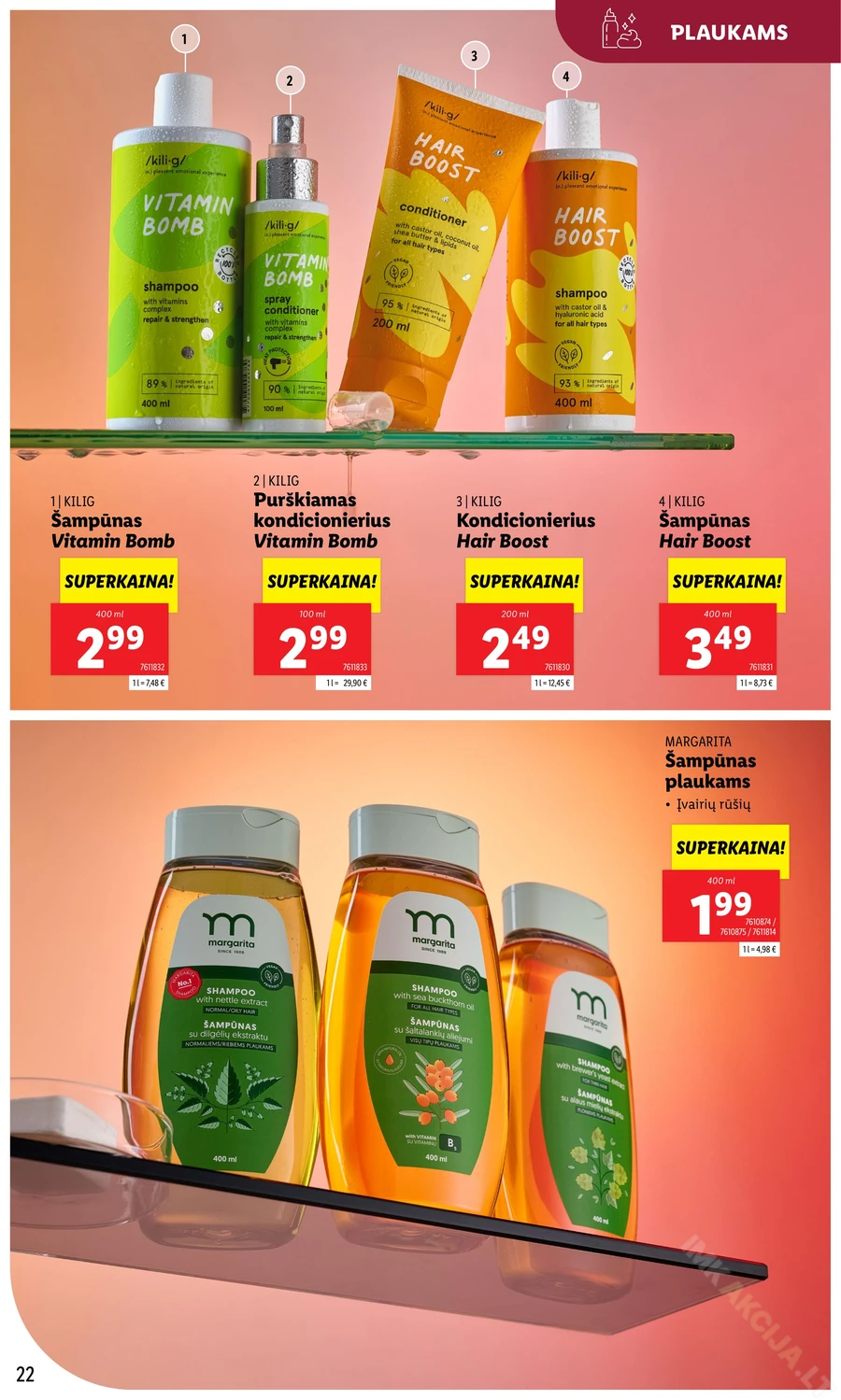 LIDL akcijų leidinys „Grožio festivalis“ puslapis 22