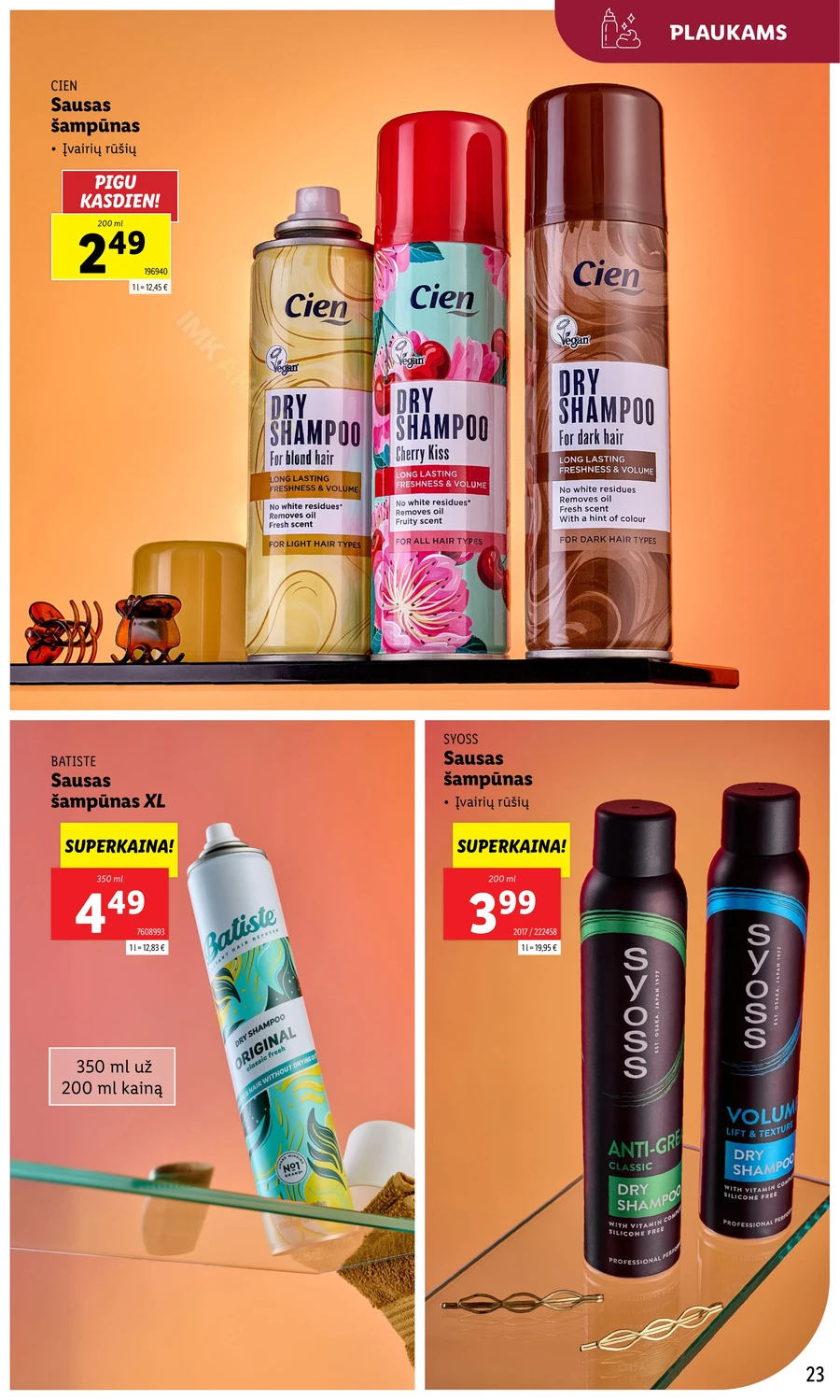 LIDL akcijų leidinys „Grožio festivalis“ puslapis 23