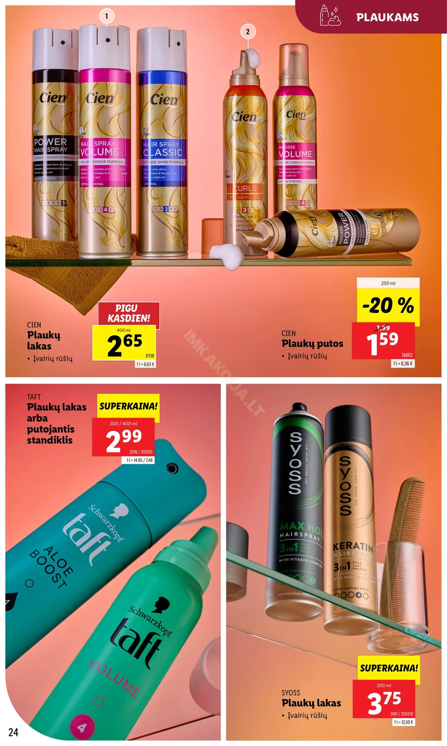 LIDL akcijų leidinys „Grožio festivalis“ puslapis 24