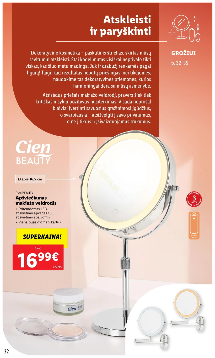 LIDL akcijų leidinys „Grožio festivalis“ puslapis 32