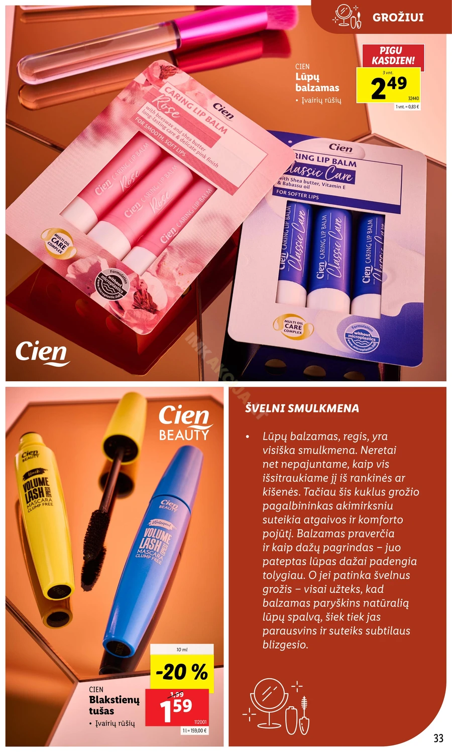 LIDL akcijų leidinys „Grožio festivalis“ puslapis 33