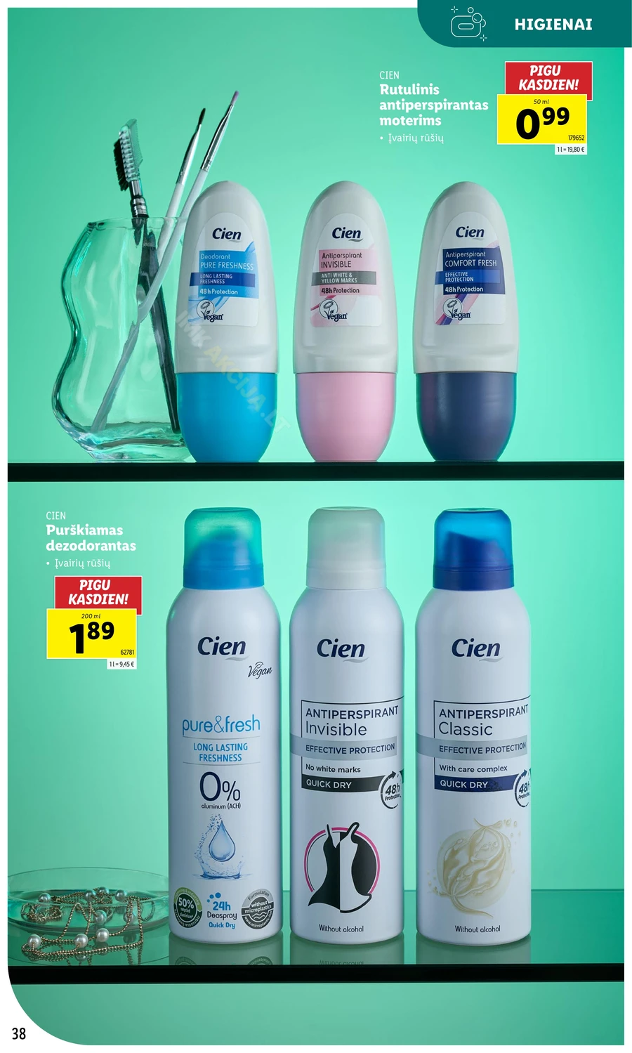 LIDL akcijų leidinys „Grožio festivalis“ puslapis 38