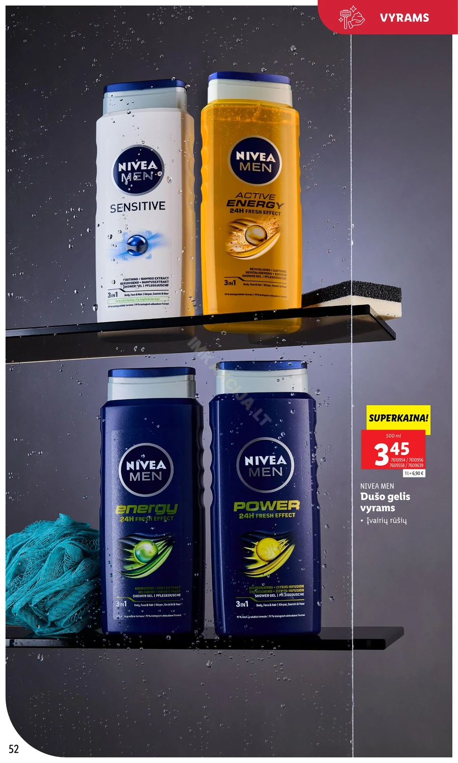 LIDL akcijų leidinys „Grožio festivalis“ puslapis 52