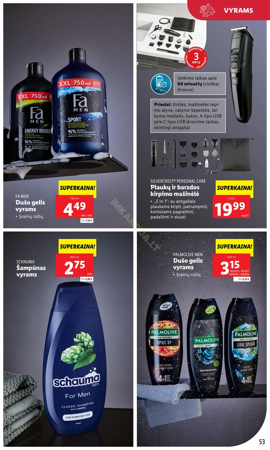 LIDL akcijų leidinys „Grožio festivalis“ puslapis 53